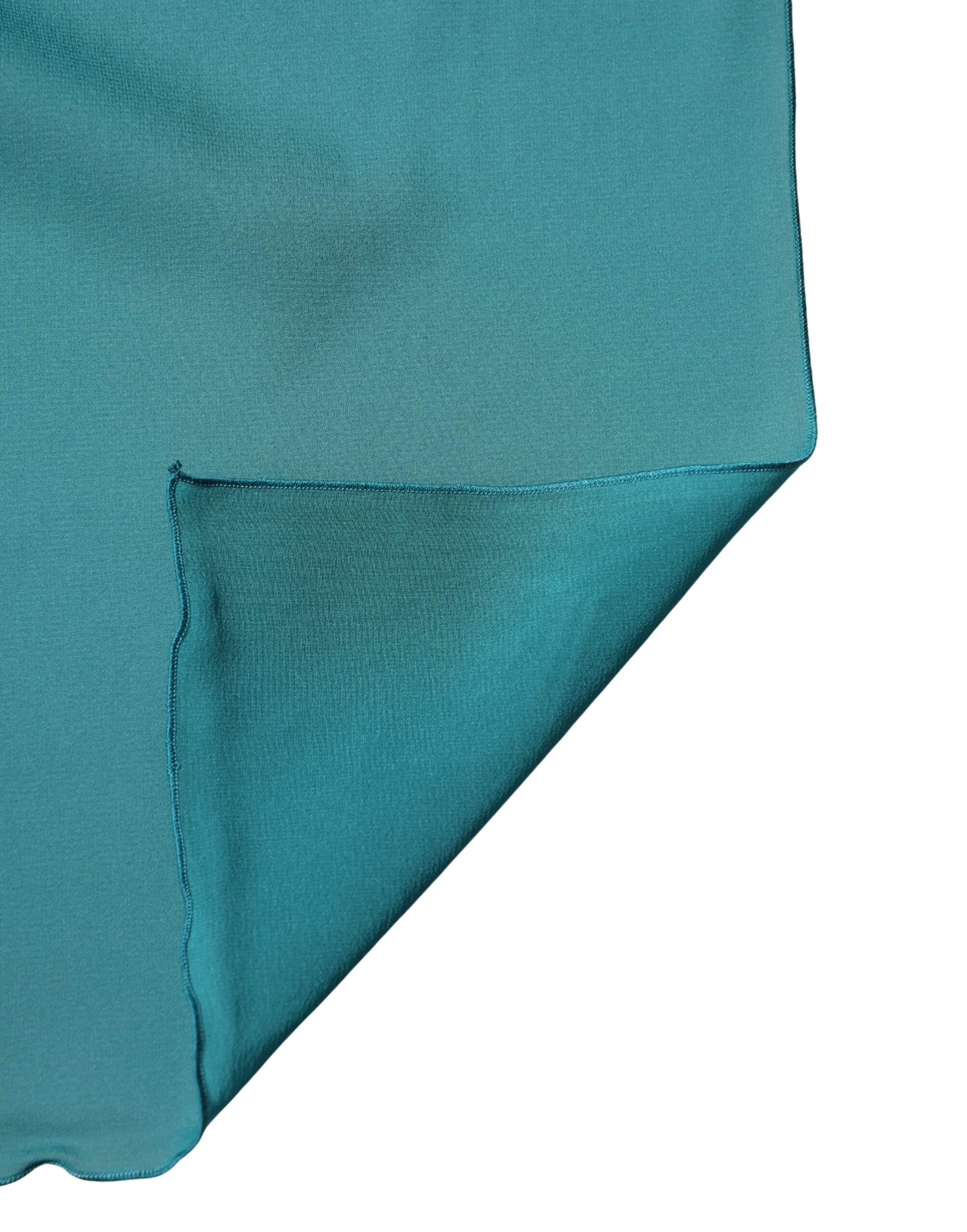 Dolce & Gabbana Blau-grüner Seidenschal Stola 200cm x 64cm