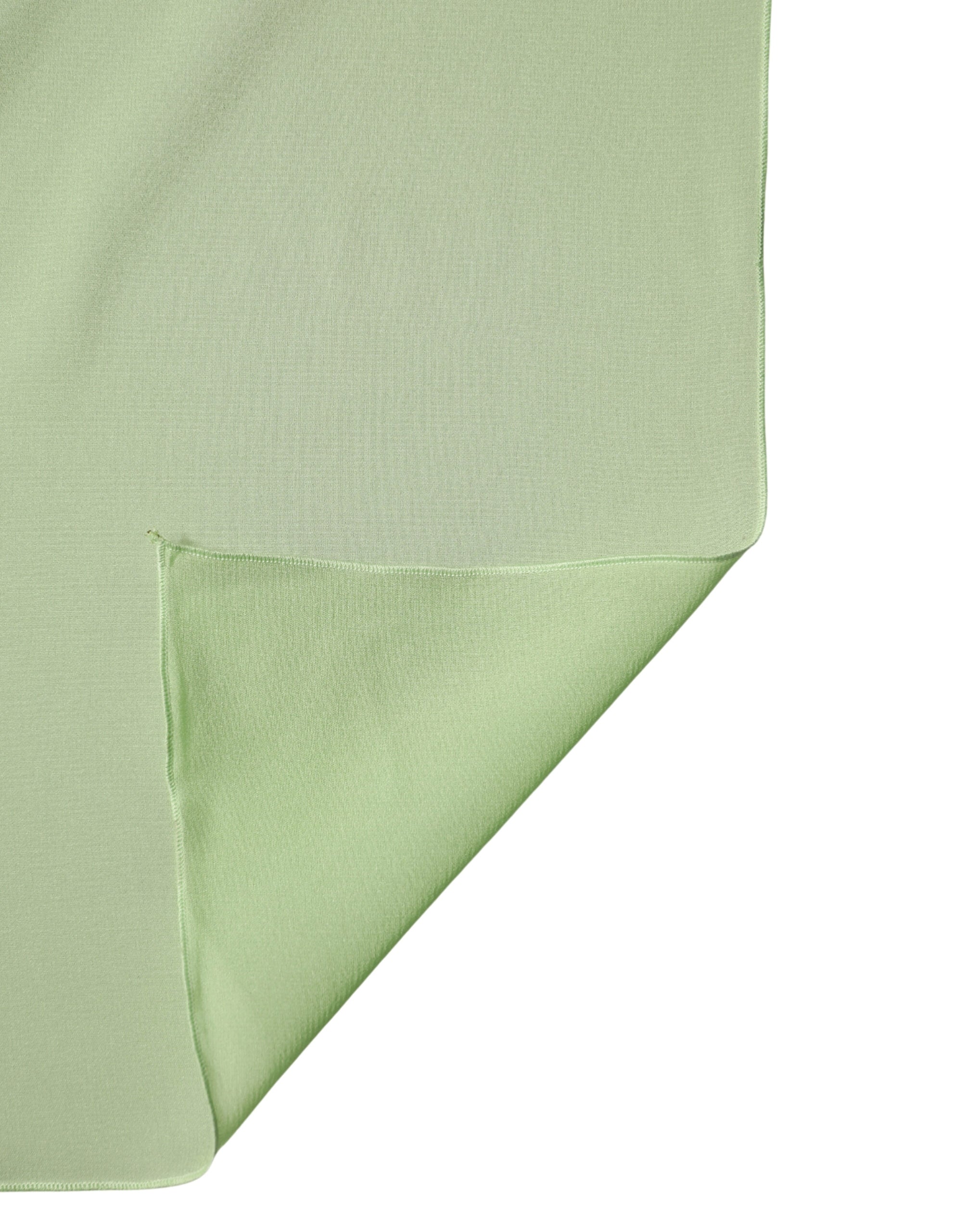 Dolce & Gabbana Leichtgrüner Seidenschal Stola 200cm x 64cm Schal