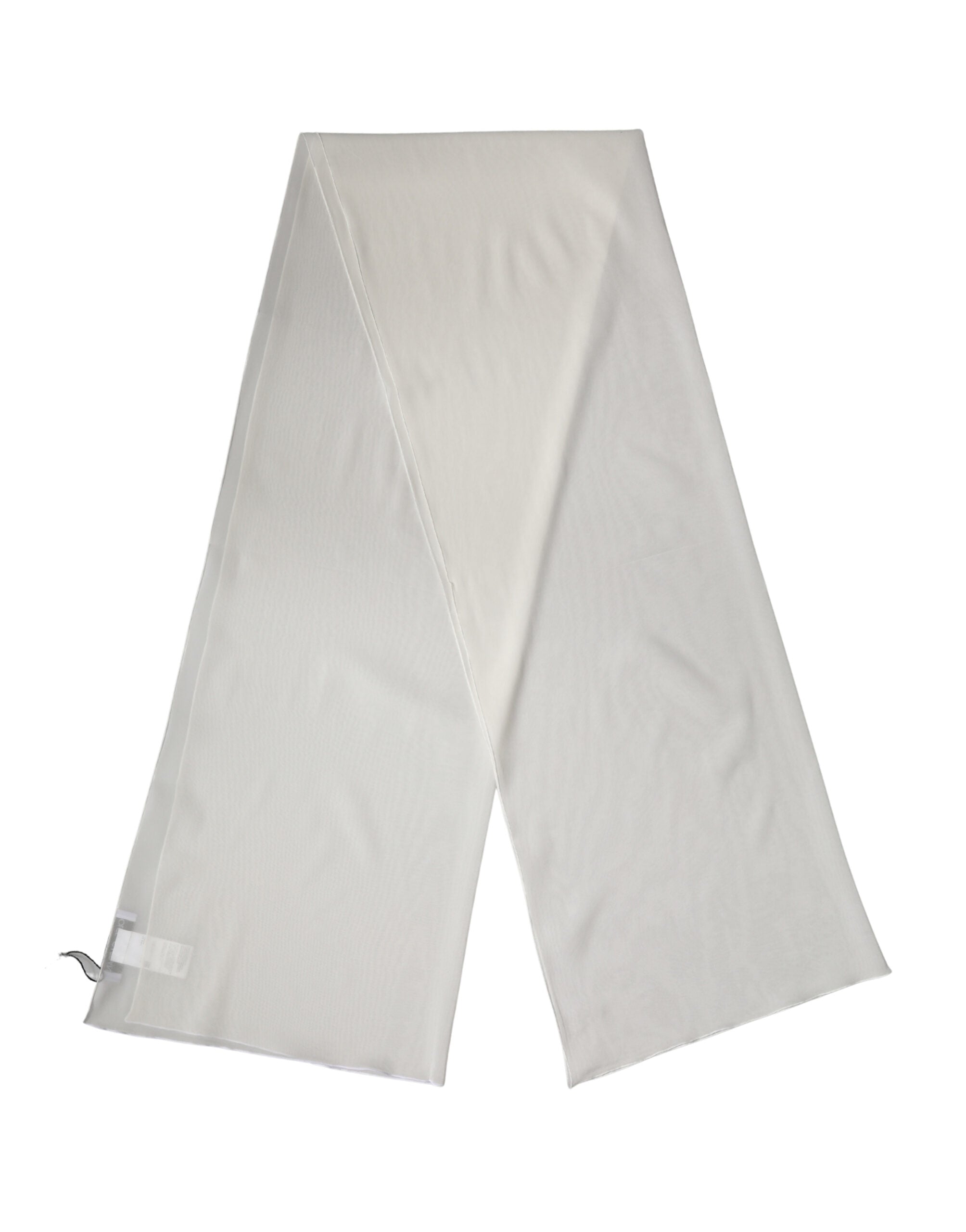 Dolce & Gabbana Off White Seidenschal Schal Stola 200cm x 64cm Tuch