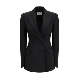 Max Mara Schwarzer Blazer aus Fleece-Wolle