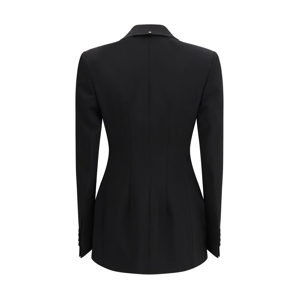 Max Mara Schwarzer Blazer aus Fleece-Wolle