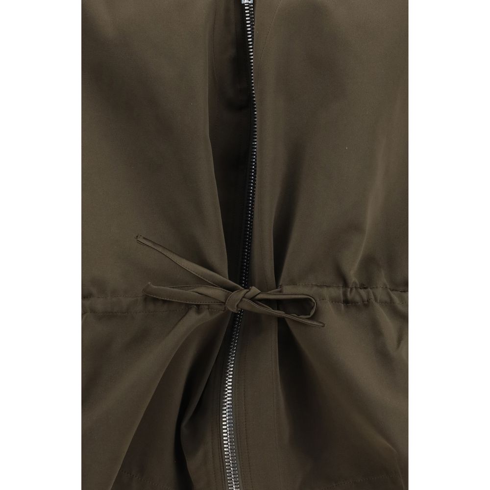 Rick Owens Braune Shell-Jacke aus Polyester