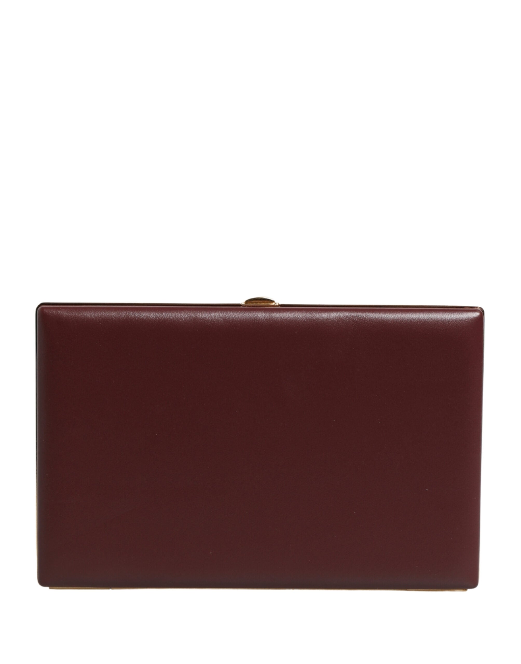 Dolce & Gabbana Braune Kalbsleder-Clutch für Damen – Abendtasche