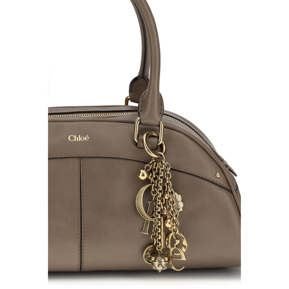 Chloé Graue Kalbsleder Bos Taurus Schultertasche