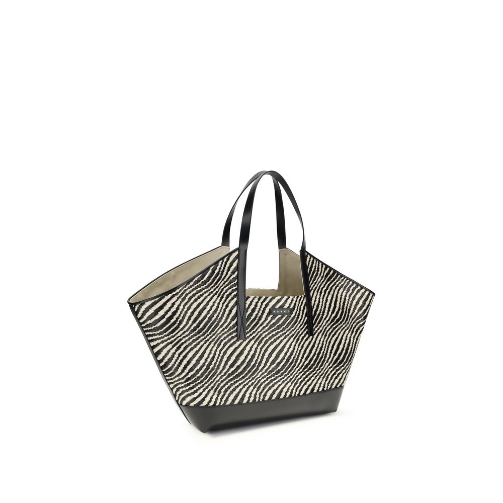 Marni Schwarze Schultertasche aus Polyamid