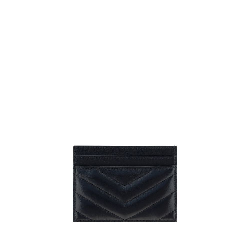 Saint Laurent Schwarzes Lamm Ovis Aries Aries Portemonnaie
