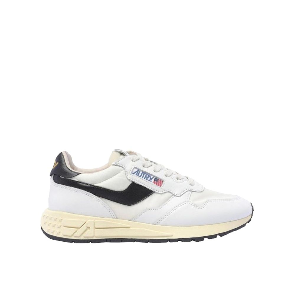 Autry Weiße Low-Top-Sneaker aus Leder
