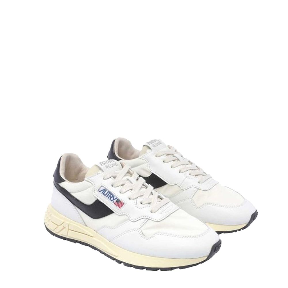 Autry Weiße Low-Top-Sneaker aus Leder