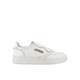 Autry Weiße Low-Top-Sneaker aus Leder