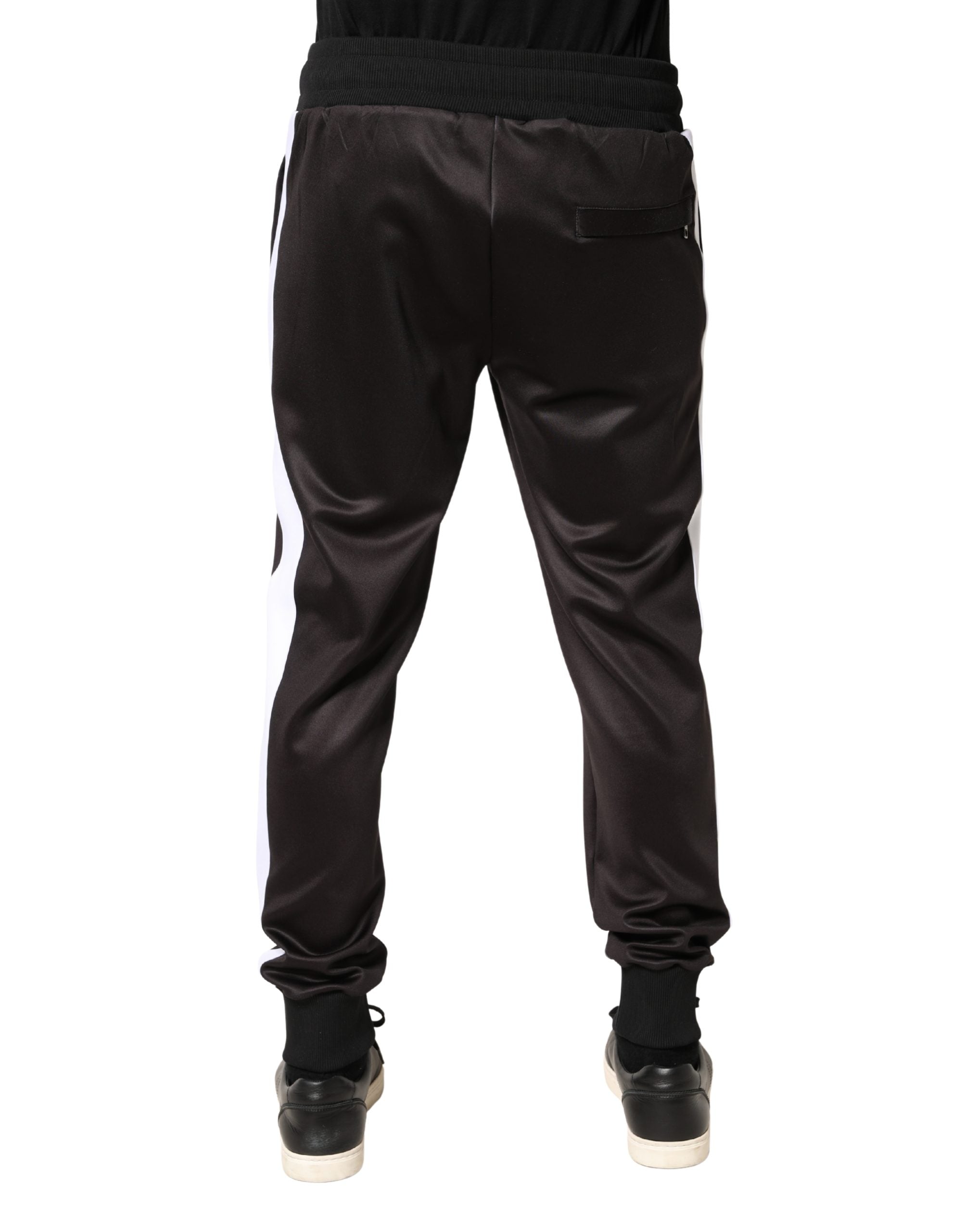 Dolce & Gabbana Braune Skinny Jogger-Hose aus Polyester