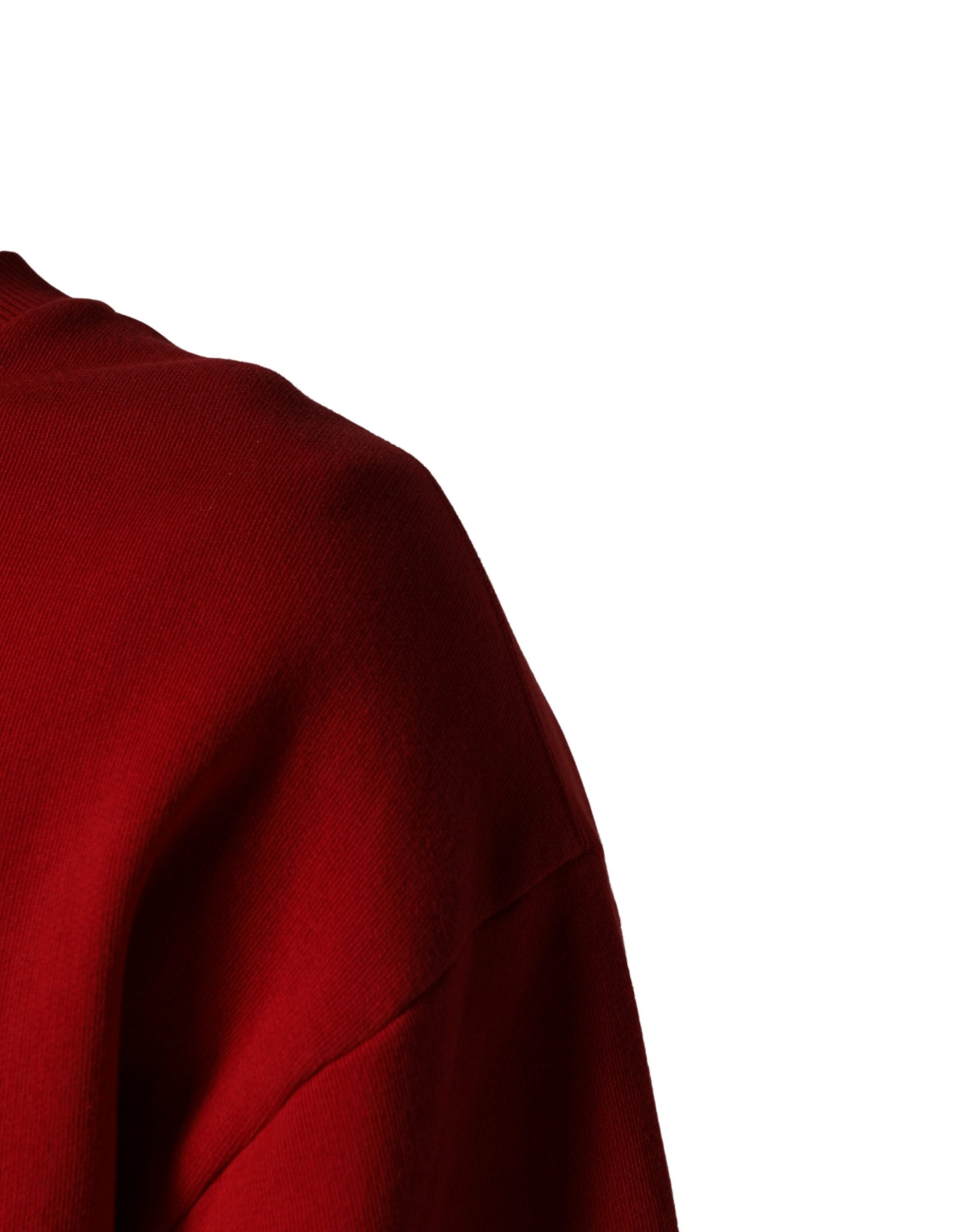 Dolce & Gabbana Herren-Sweatshirt mit rotem Grafikprint und Rundhalsausschnitt