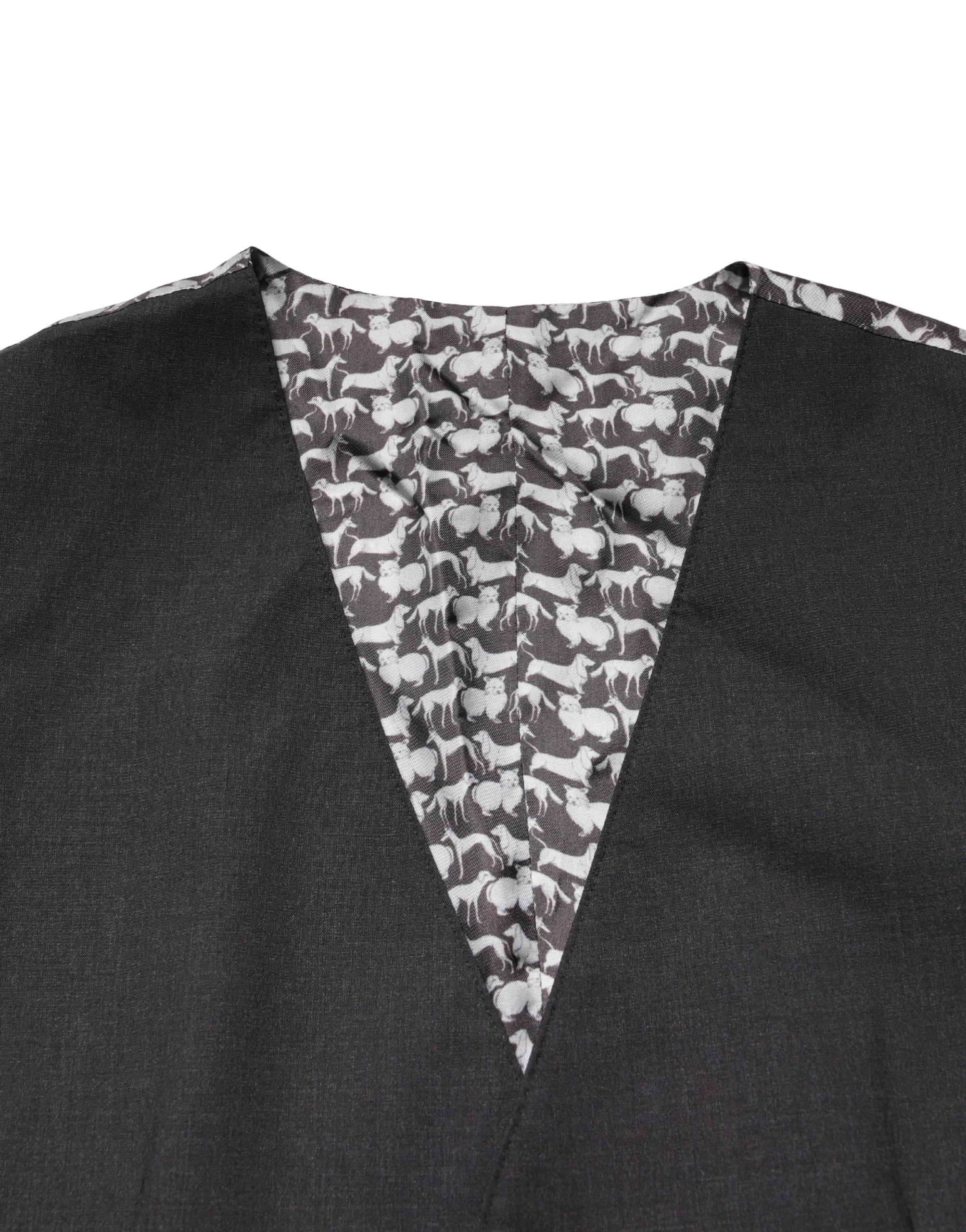 Dolce & Gabbana Schwarze Wollweste für Herren – Formeller Schnitt
