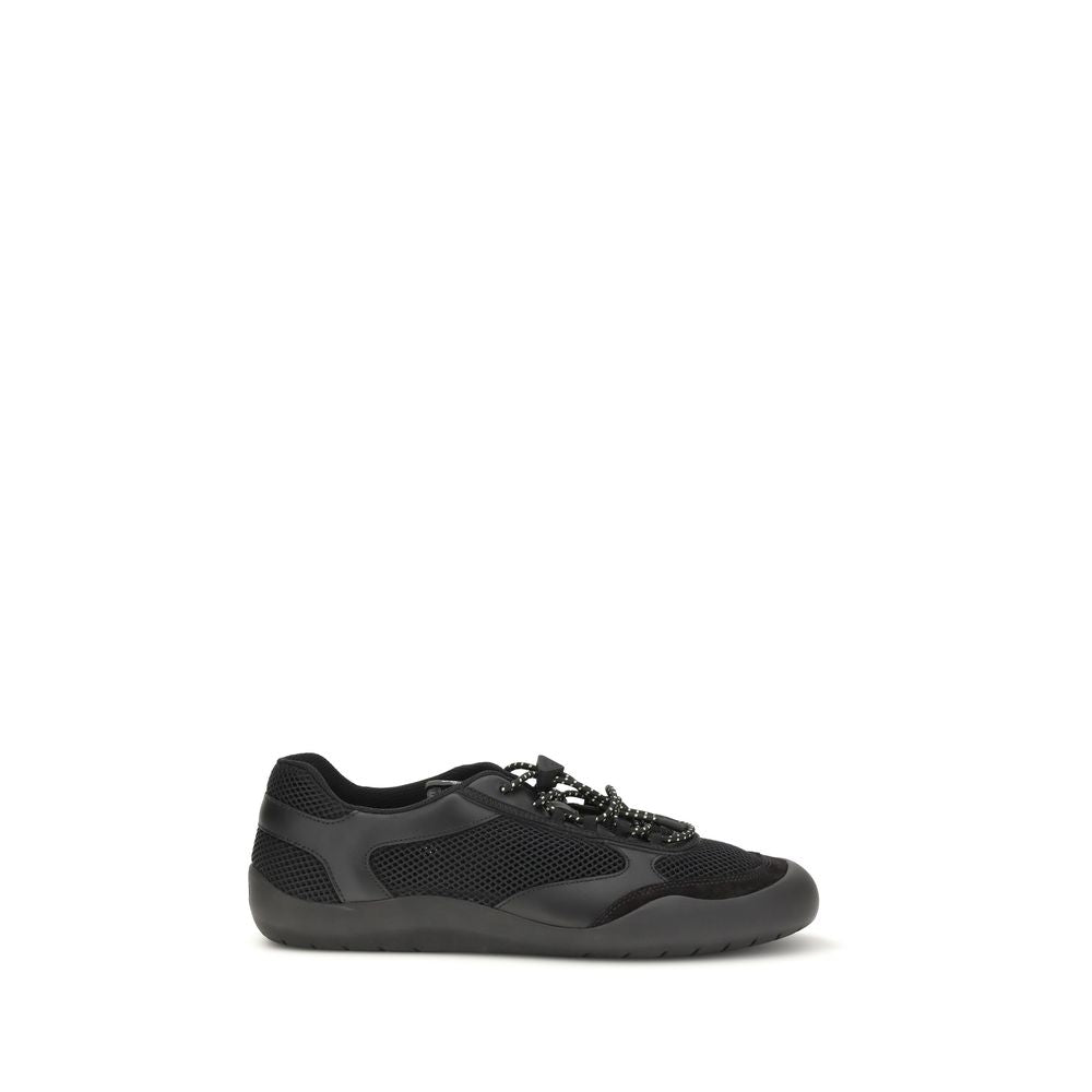 Prada Schwarze Sneaker aus Polyester für sportliche Looks