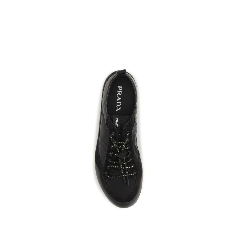 Prada Schwarze Sneaker aus recyceltem Polyamid