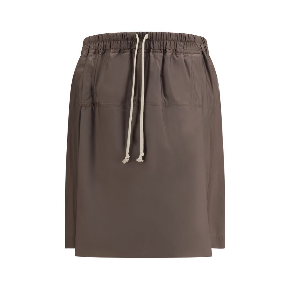 Moncler x Rick Owens Braune Bermudashorts aus Polyester
