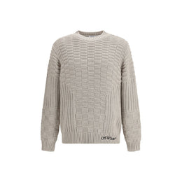 Off-White Beige Baumwoll-Sweatshirt
