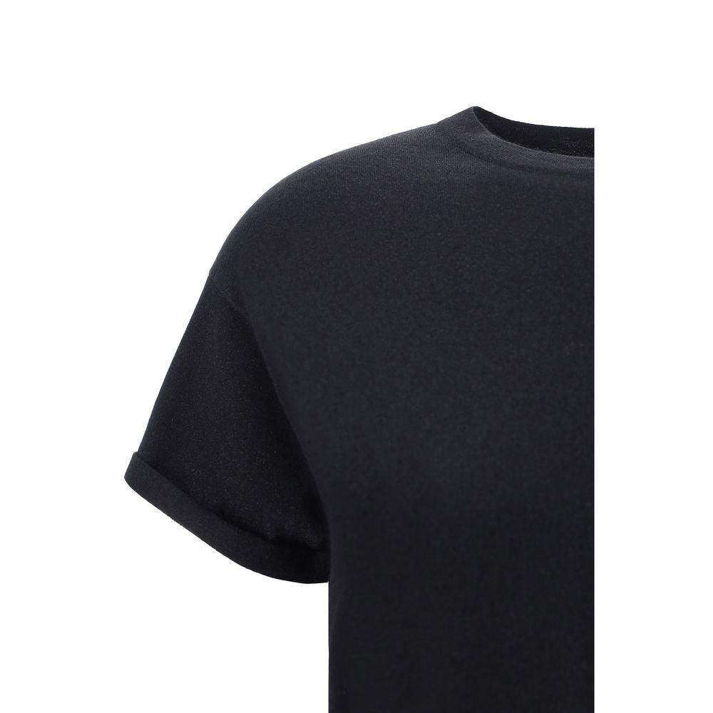 Brunello Cucinelli Schwarzes T-Shirt aus Nylon