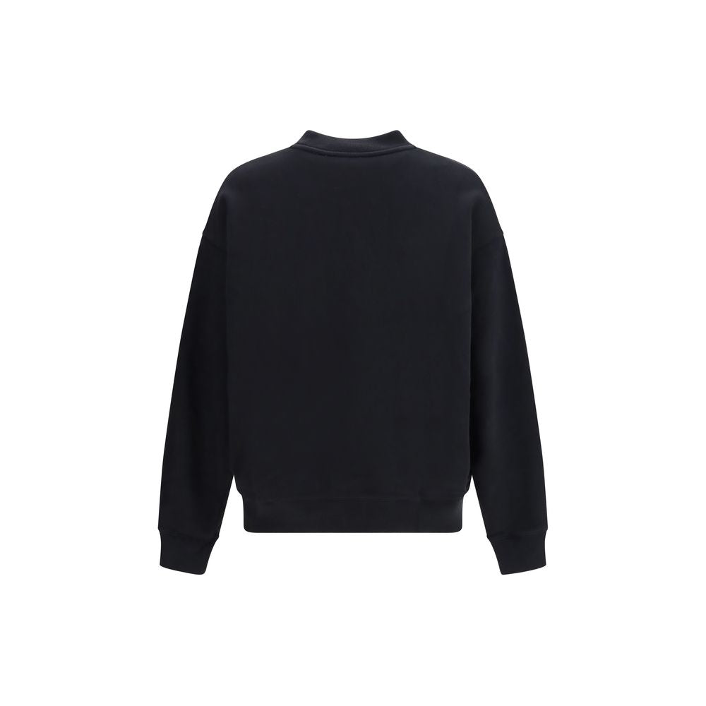 Off-White Schwarzer Baumwoll-Sweatshirt