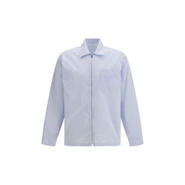 Prada Blaues Hemd aus Polyamid mit Muster