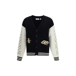 Off-White Schwarzer Baumwollcardigan