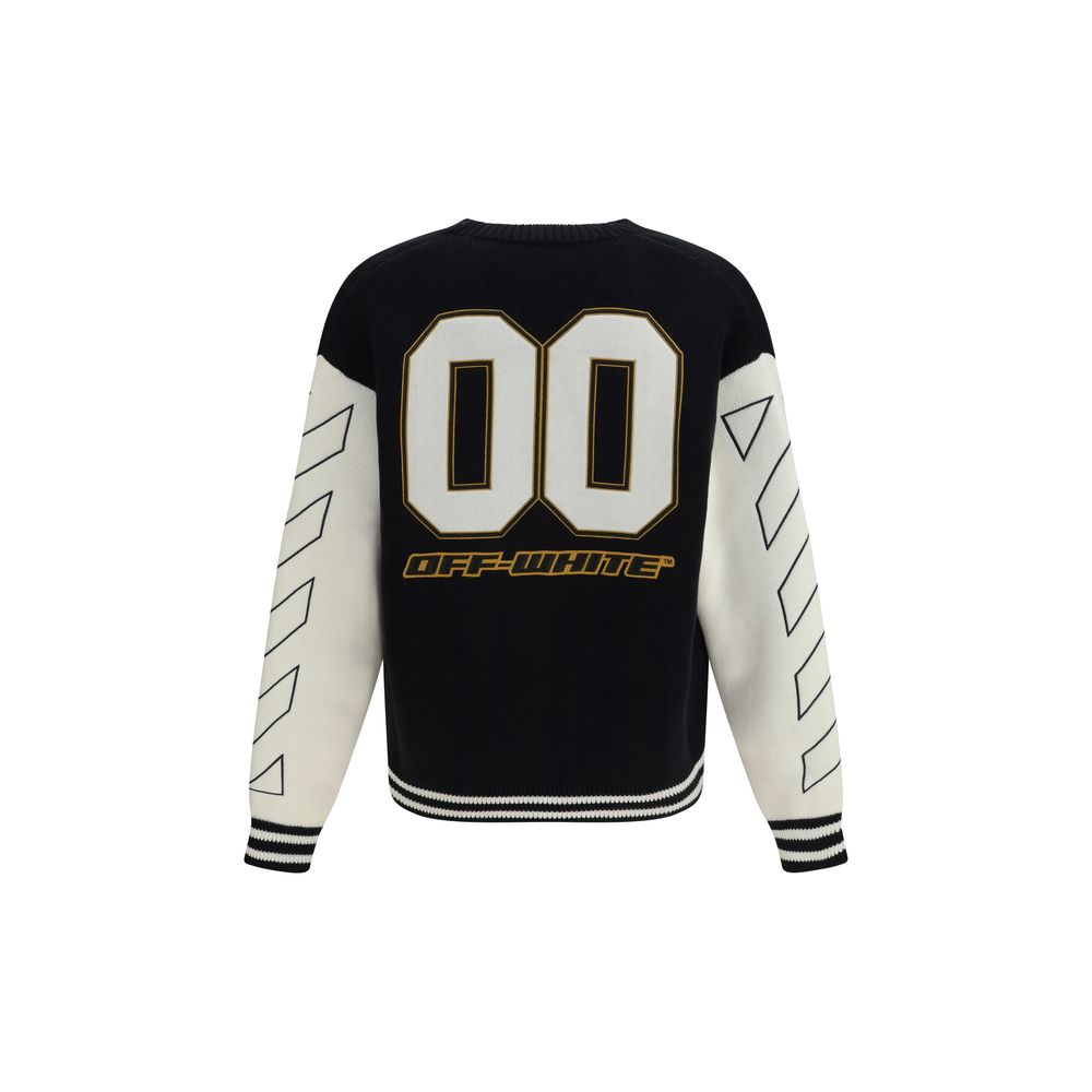 Off-White Schwarzer Baumwollcardigan