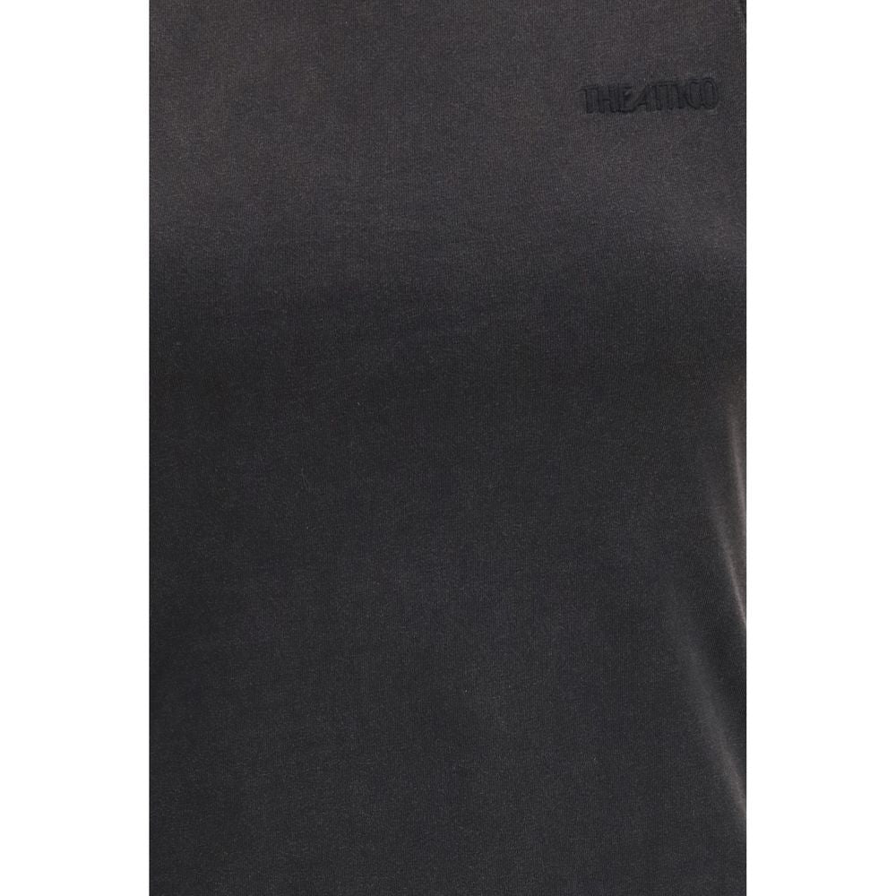 The Attico Schwarzes Baumwoll-T-Shirt
