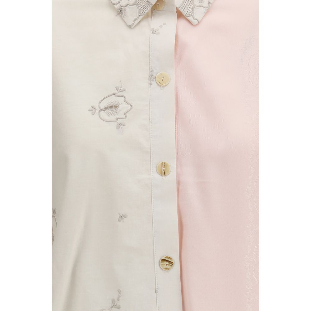 E.L.V. DENIM Mehrfarbiges Hemd aus Baumwolle mit Muster