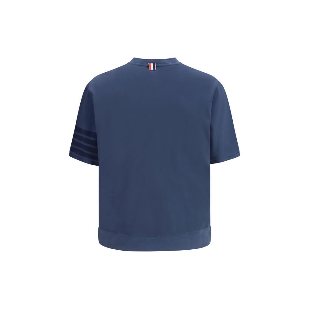 Thom Browne Blaues Baumwoll-Sportswear-T-Shirt