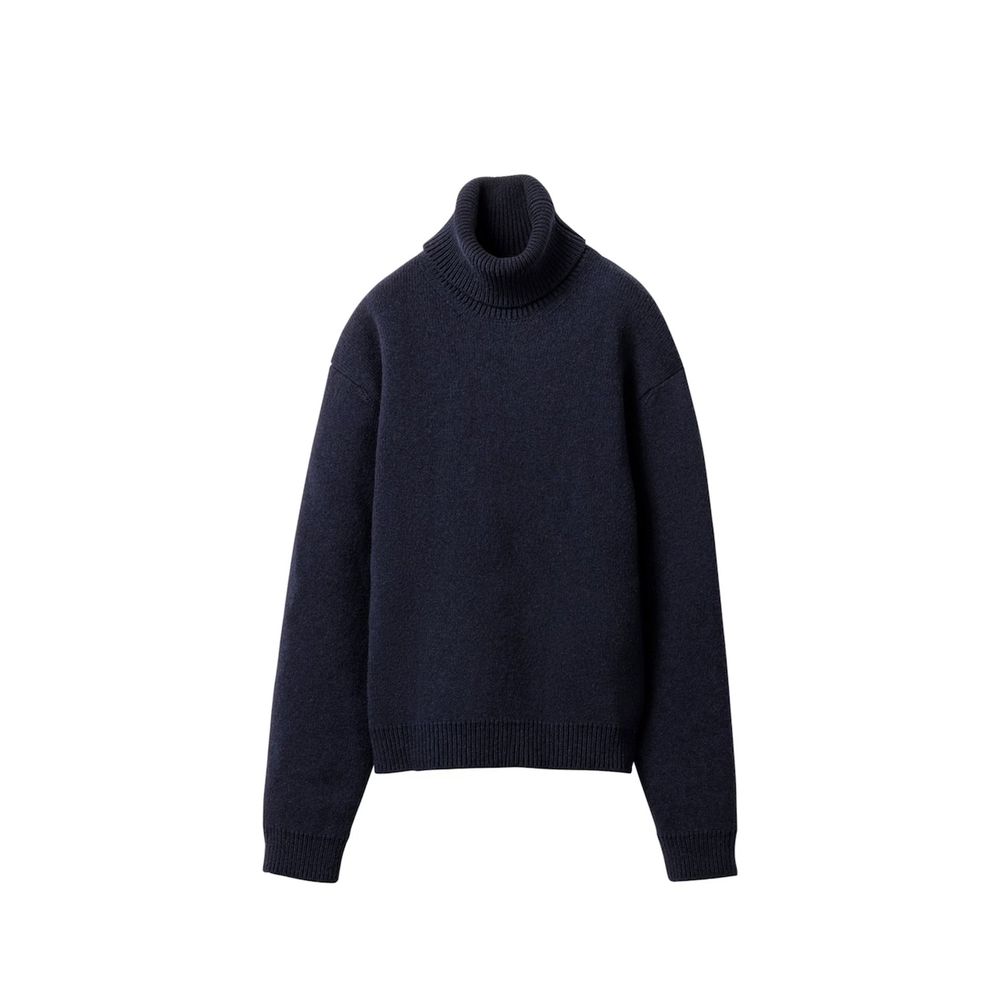 Miu Miu Blauer Kaschmir-Rollkragenpullover