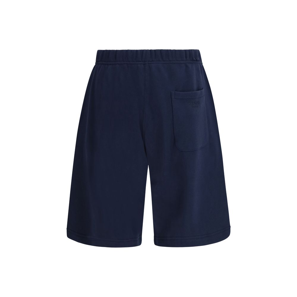 Kenzo Blaue Baumwoll-Bermudashorts