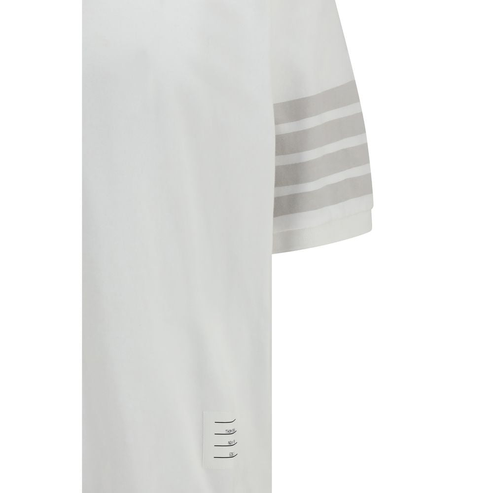 Thom Browne Weißes Poloshirt aus Baumwolle