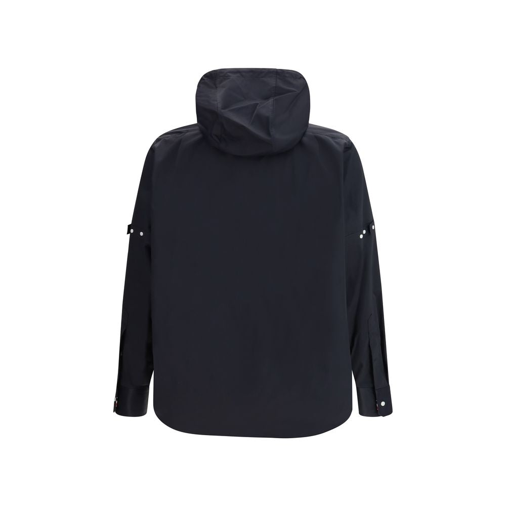 Thom Browne Schwarze Polyamid-Shell-Jacke