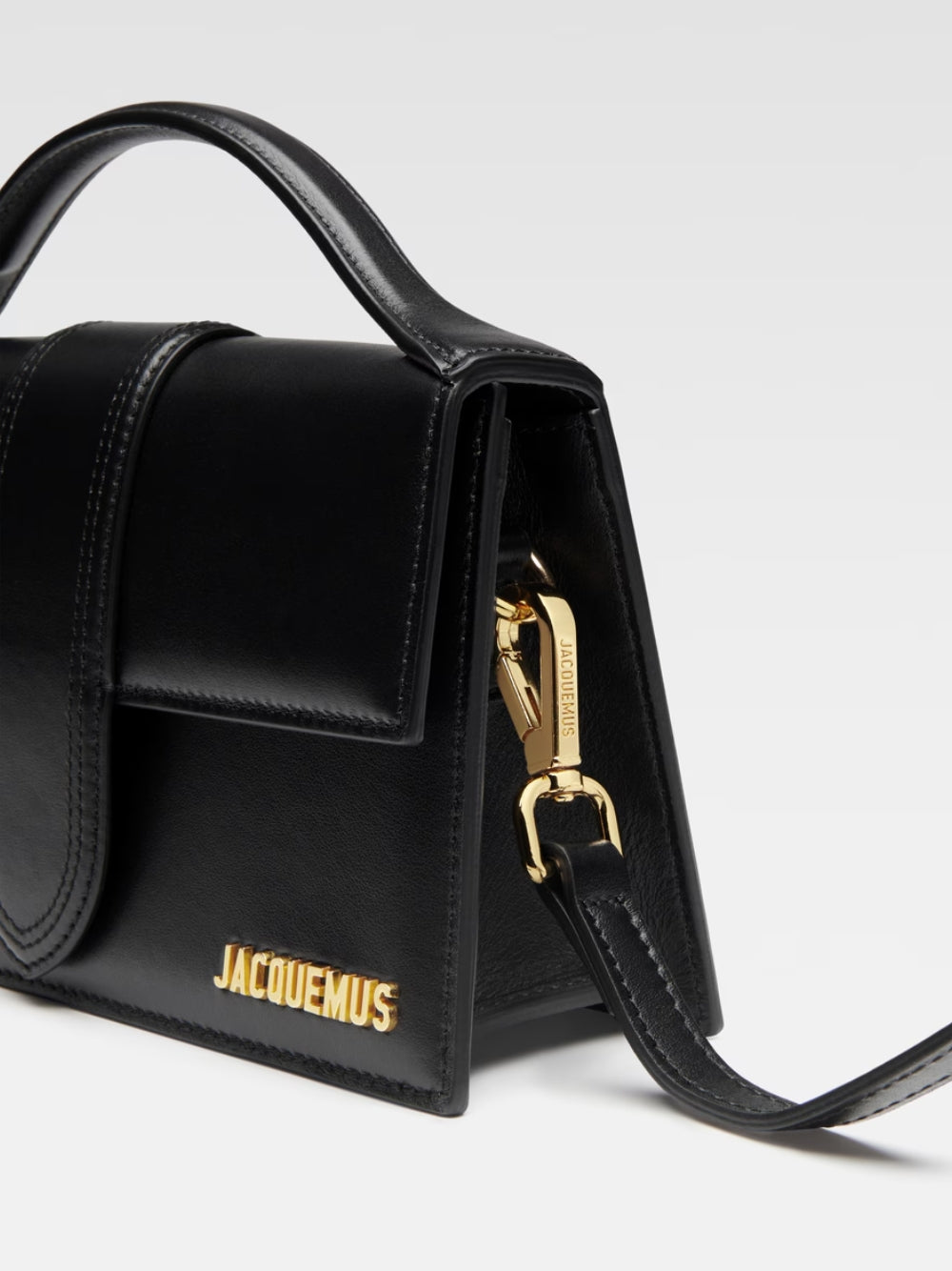 Jacquemus Schwarze Lederhandtasche Le Grand Bambino