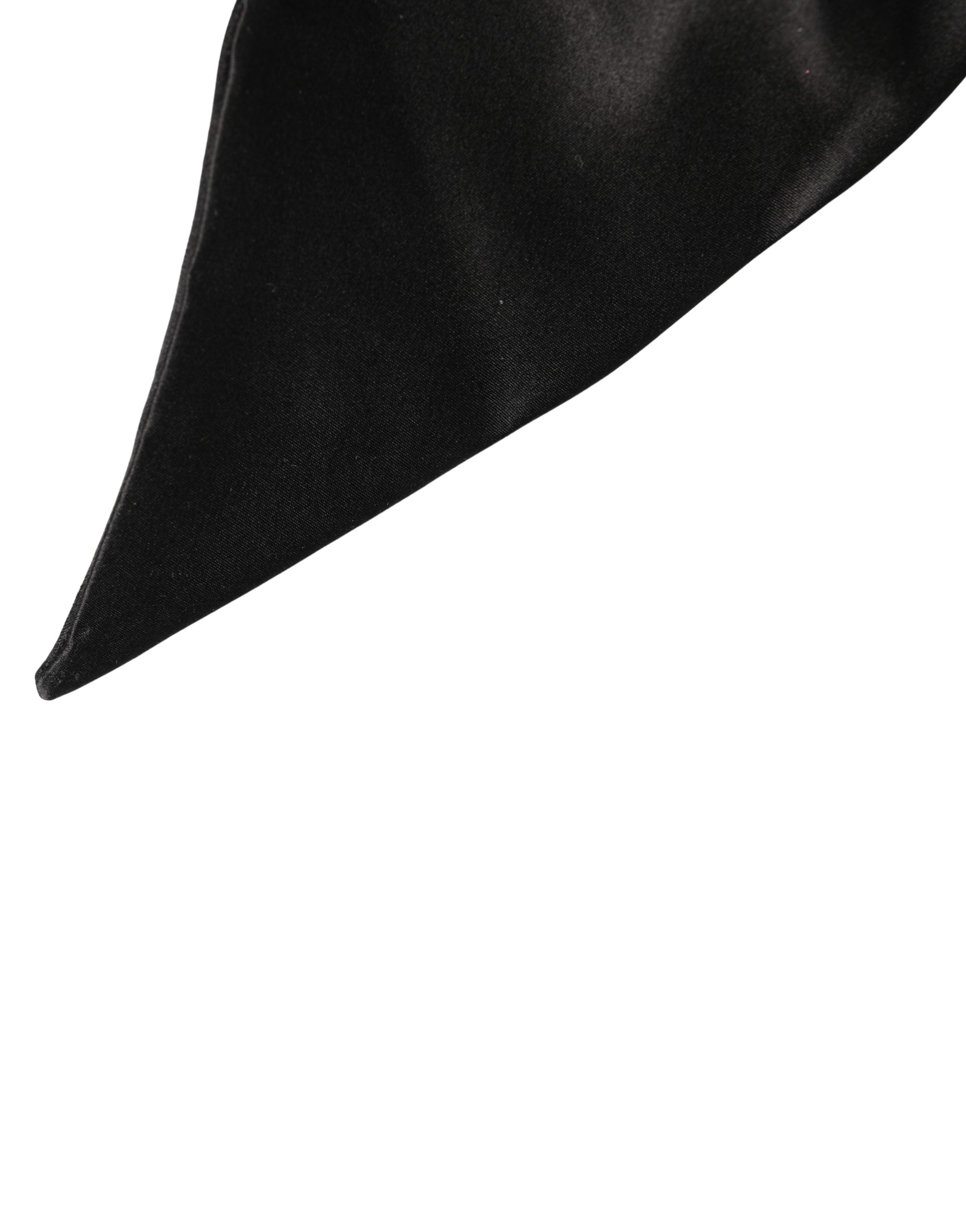 Dolce & Gabbana Schwarzer Seiden-Satin-Gürtel, breit, für Damen