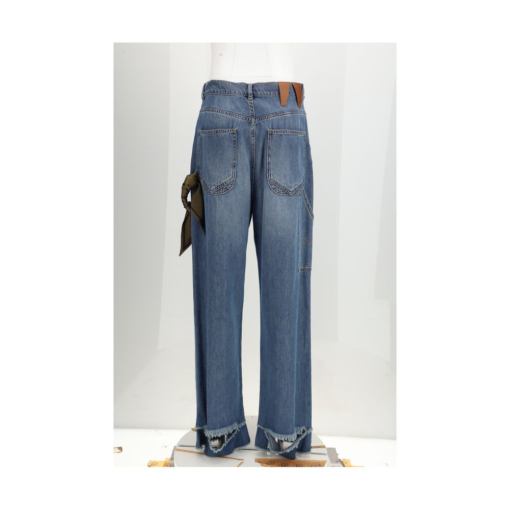 Darkpark Blaue Baumwolljeans im Relaxed Fit