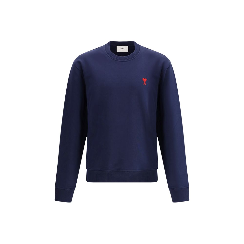 Ami Paris Blauer Baumwoll-Sweatshirt