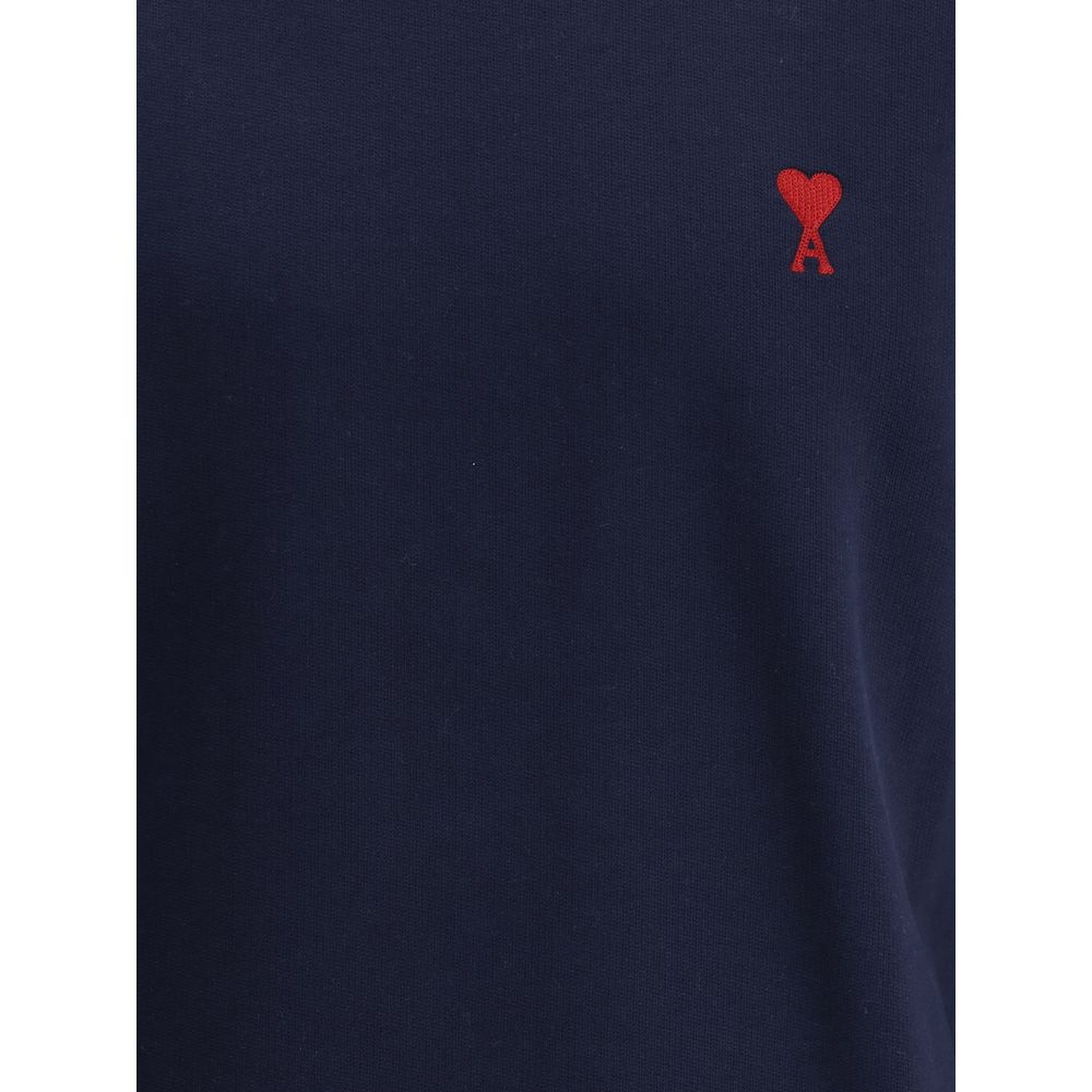 Ami Paris Blauer Baumwoll-Sweatshirt