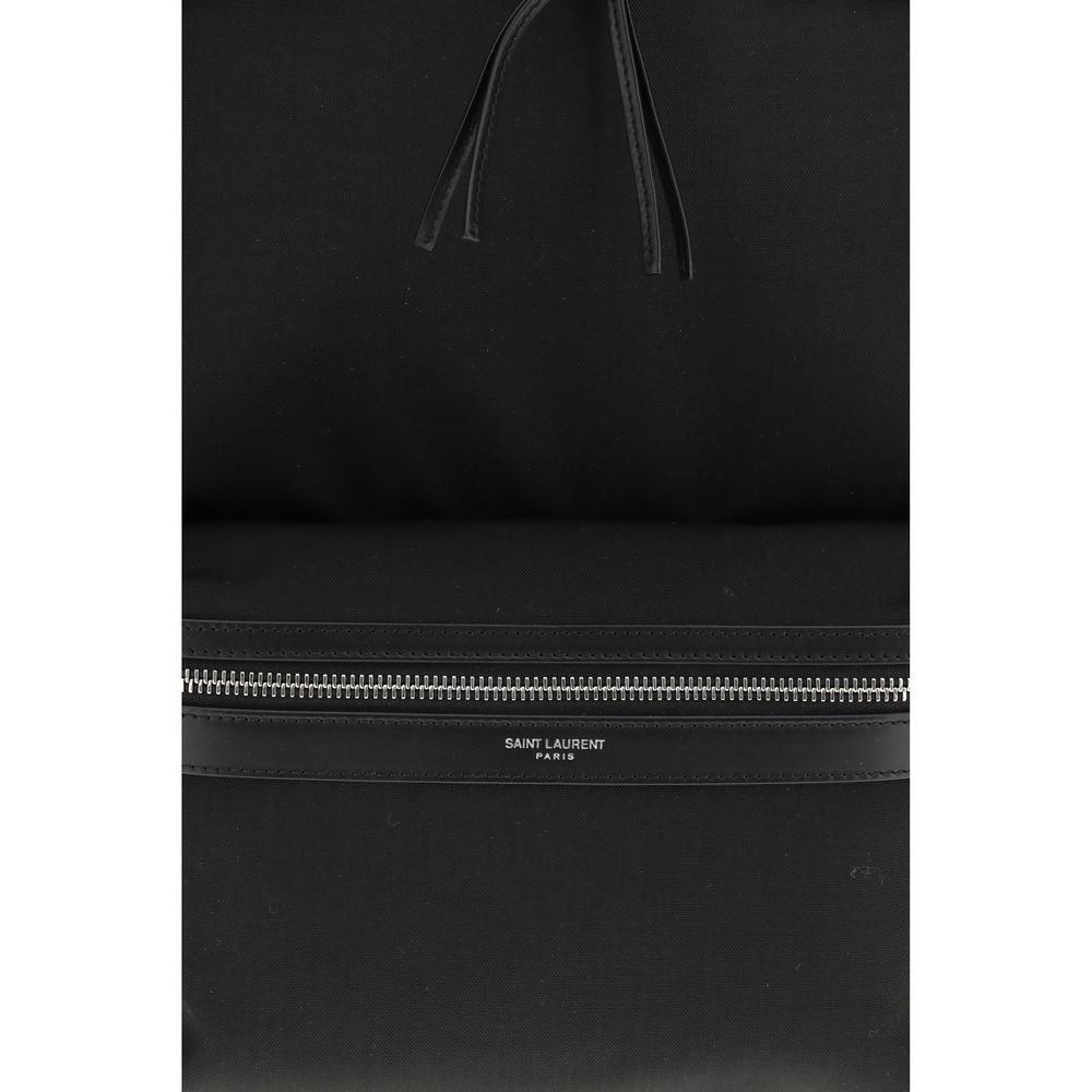 Saint Laurent Schwarzer Nylon-Rucksack