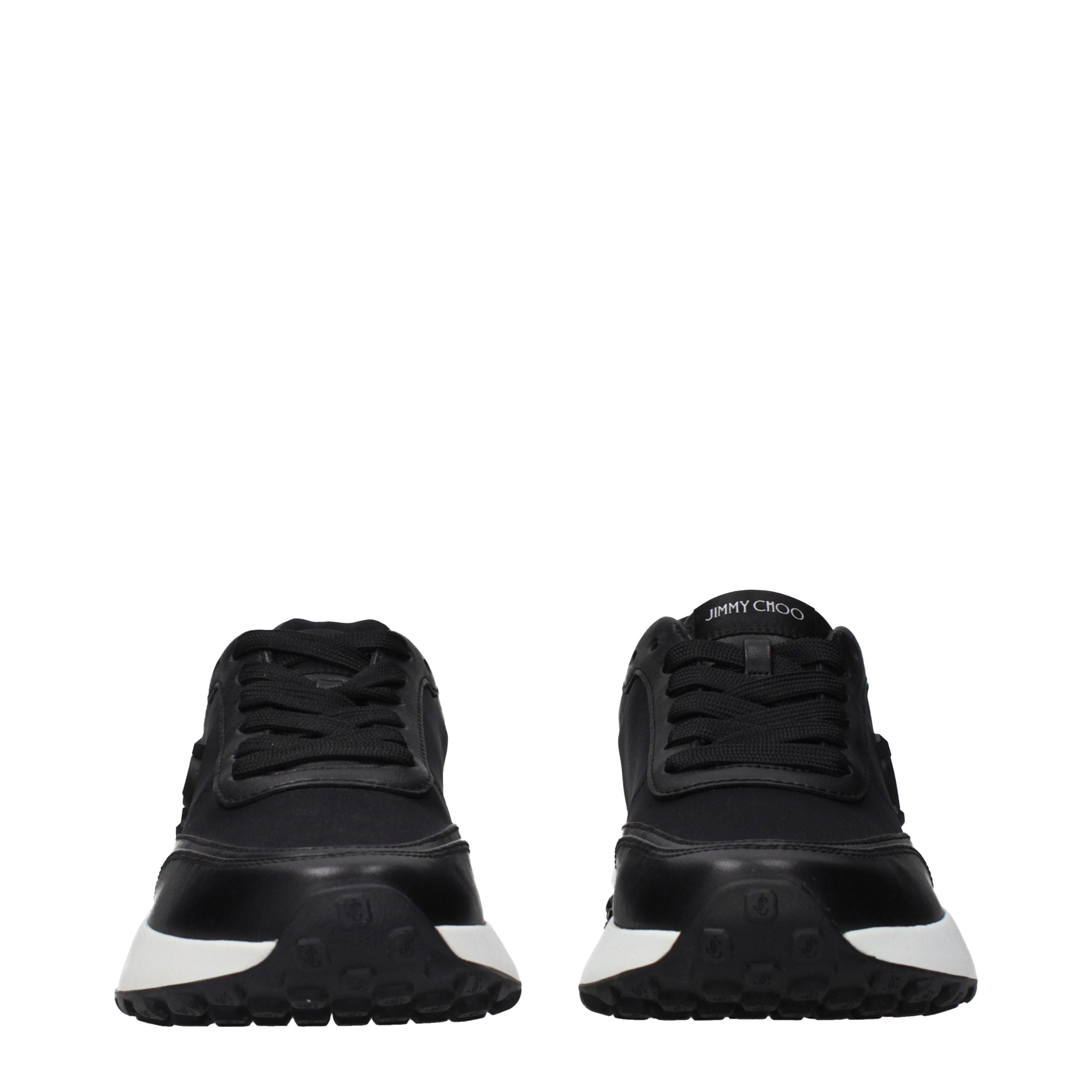 Jimmy Choo Schwarze Stoff-Sneaker