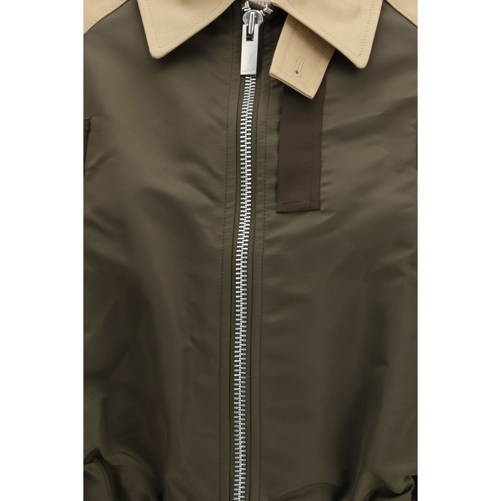 Sacai Zweifarbige Bomberjacke aus Baumwolle