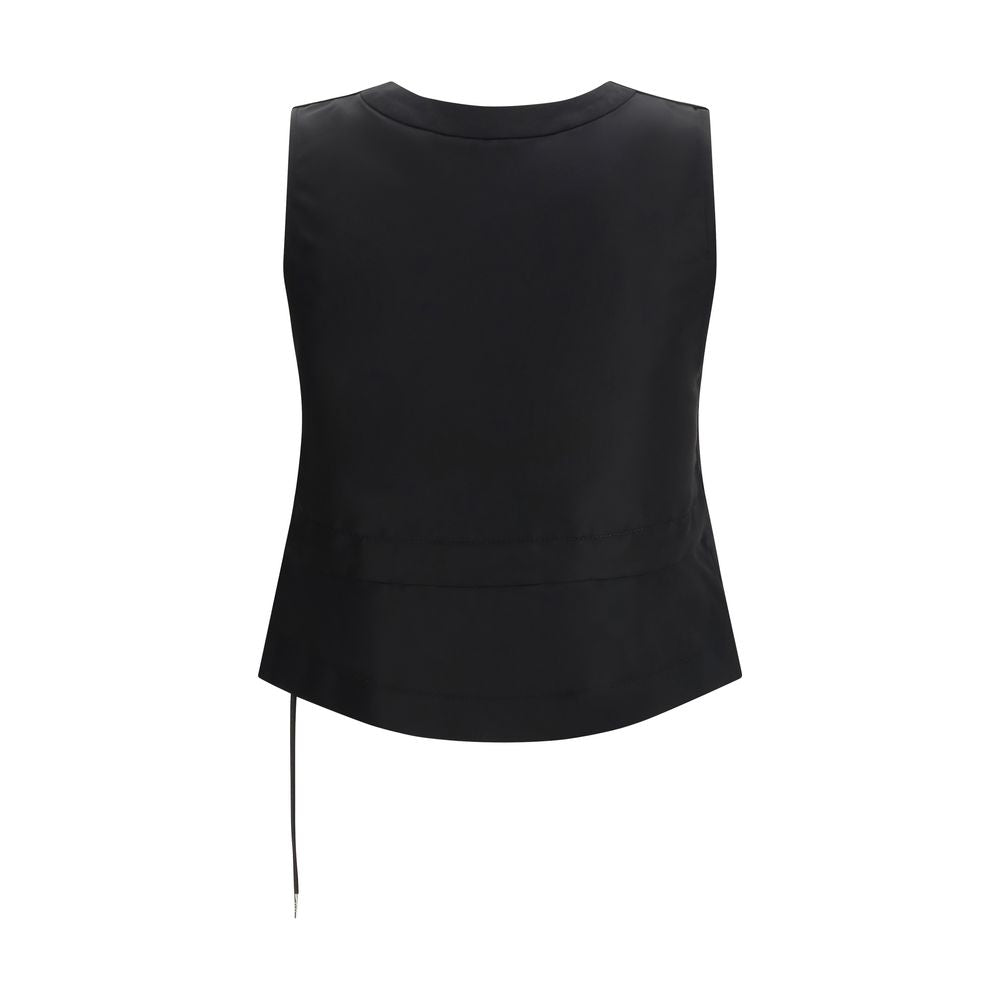 Sacai Schwarze Weste aus Polyester