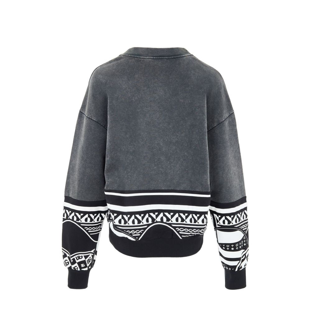 Dolce & Gabbana Schwarzer Baumwoll-Sweatshirt
