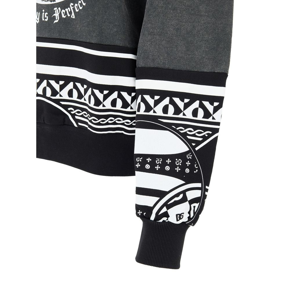 Dolce & Gabbana Schwarzer Baumwoll-Sweatshirt