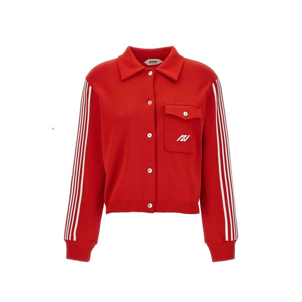 Autry Mehrfarbige Strickjacke aus Nylon