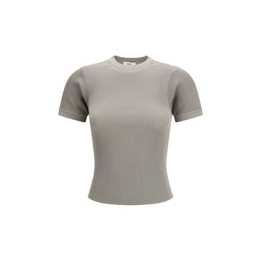 RIER Beiges Seiden-T-Shirt