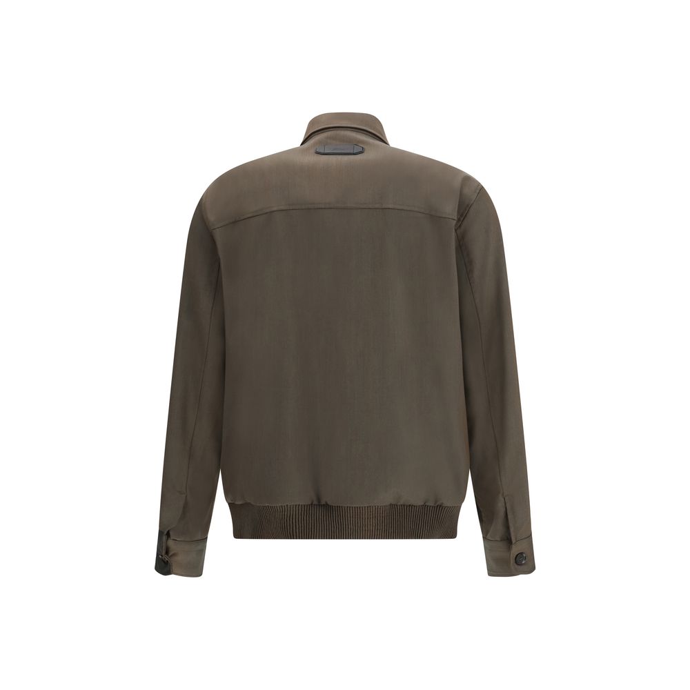 Brioni Zweifarbiger Wollmantel