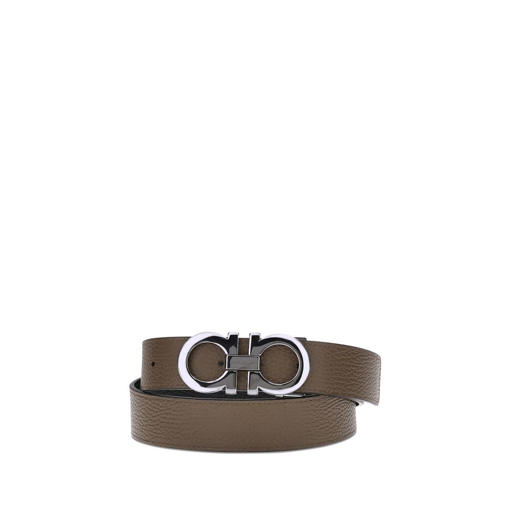 Ferragamo Brauner Kalbsleder Bos Taurus Regular Gürtel