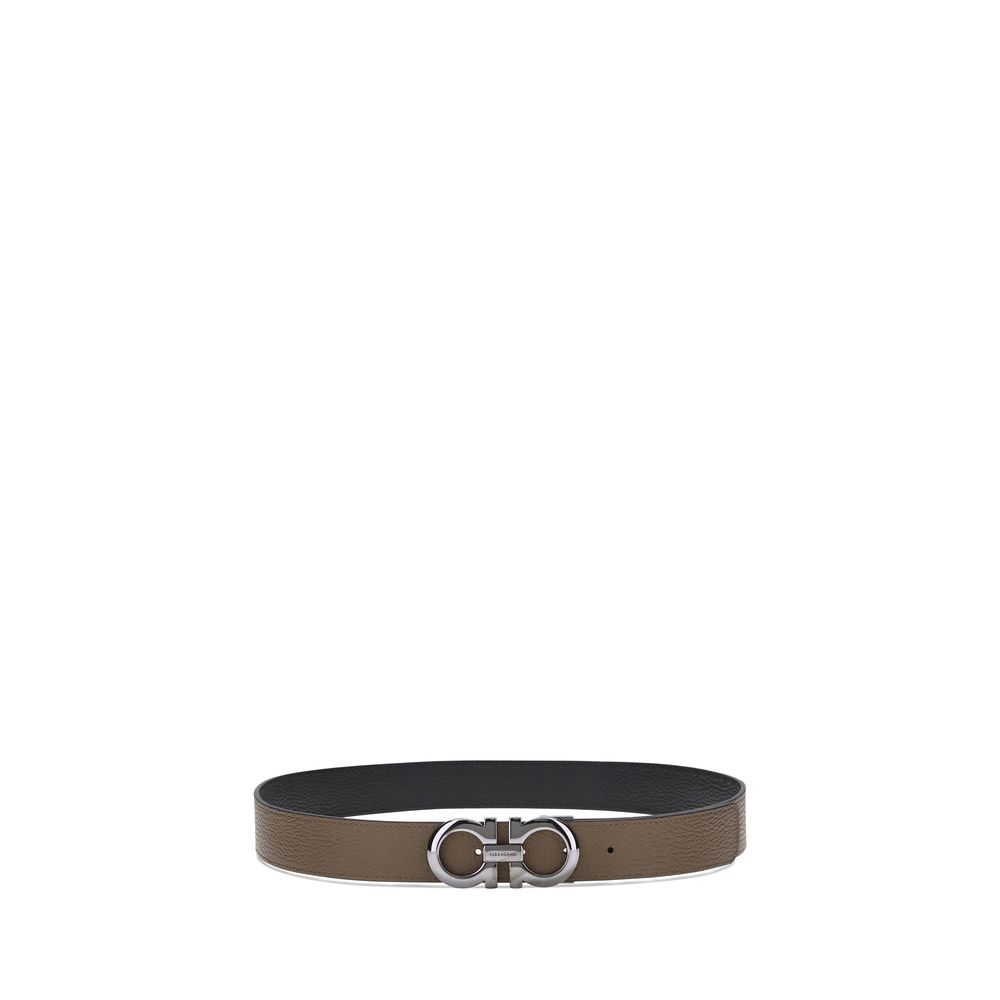 Ferragamo Brauner Kalbsleder Bos Taurus Regular Gürtel