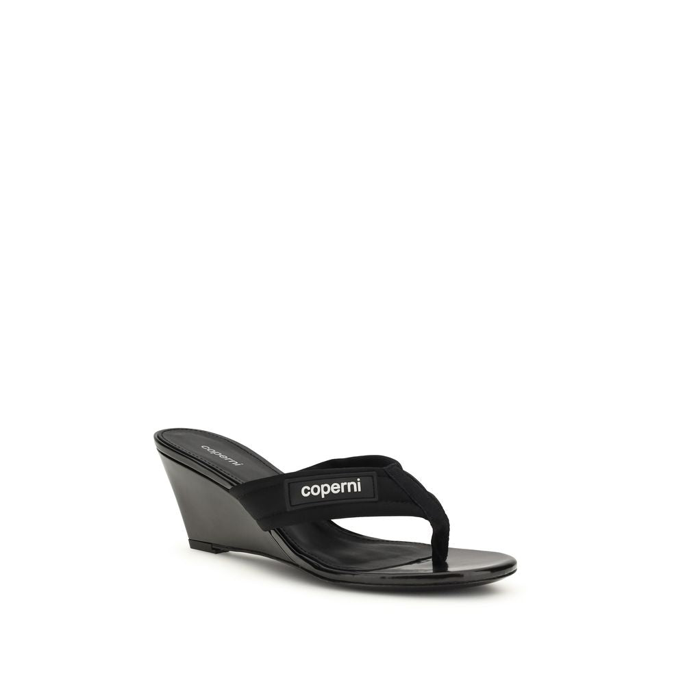 Coperni Schwarze Keilsandalen aus Polyamid