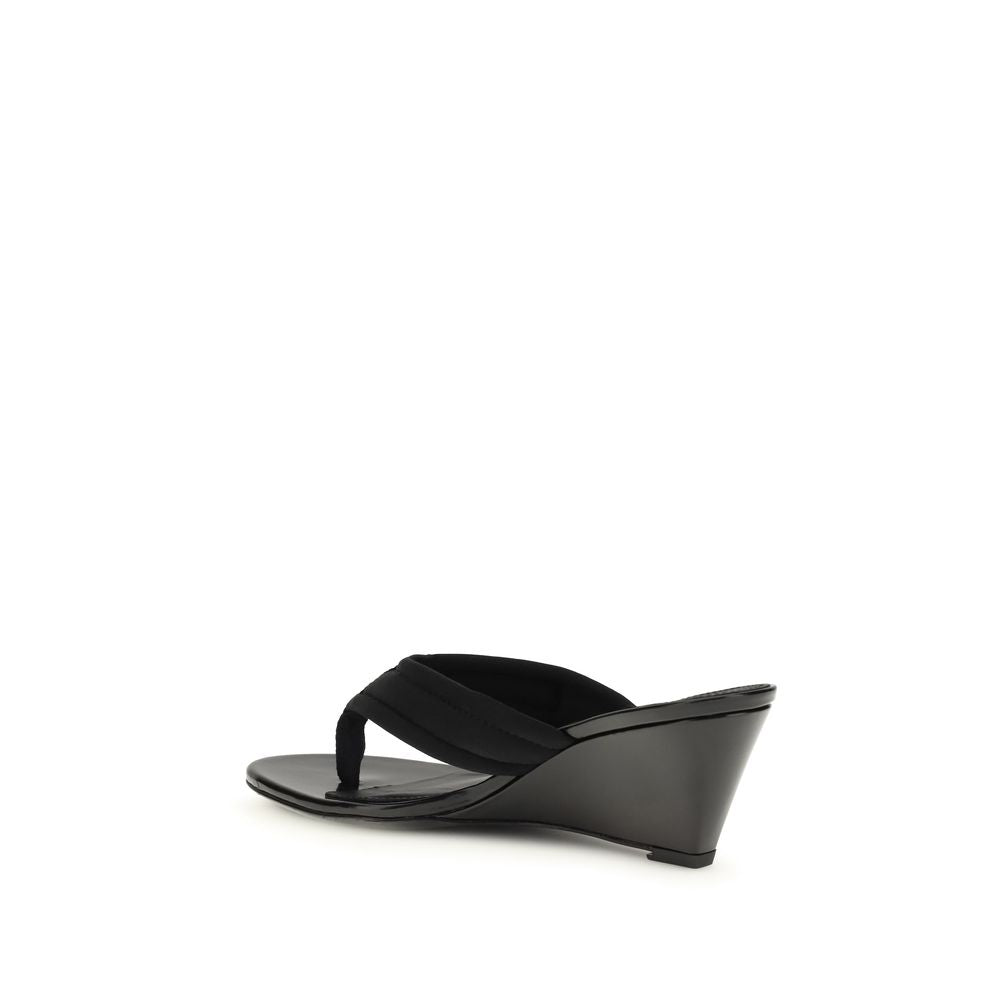 Coperni Schwarze Keilsandalen aus Polyamid